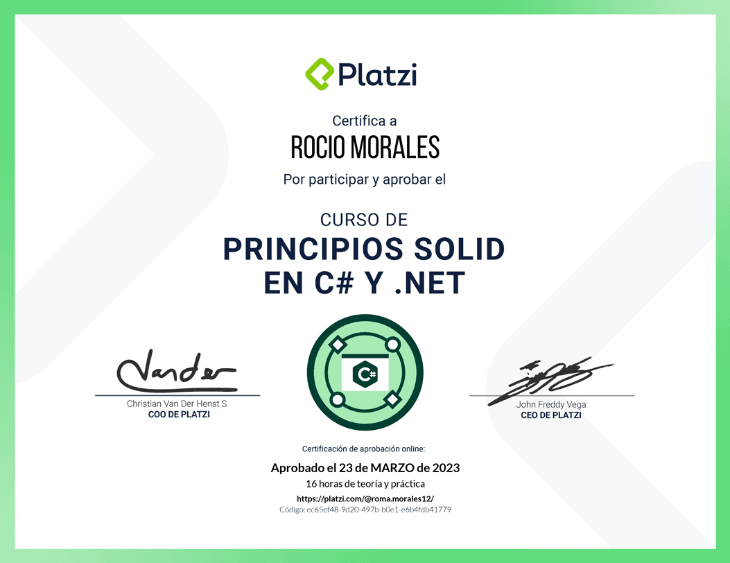 Curso de Principios SOLID en C# y .NET